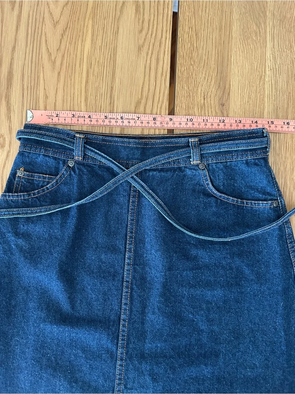 Vintage wrap around denim skirt - Picture 8 of 8